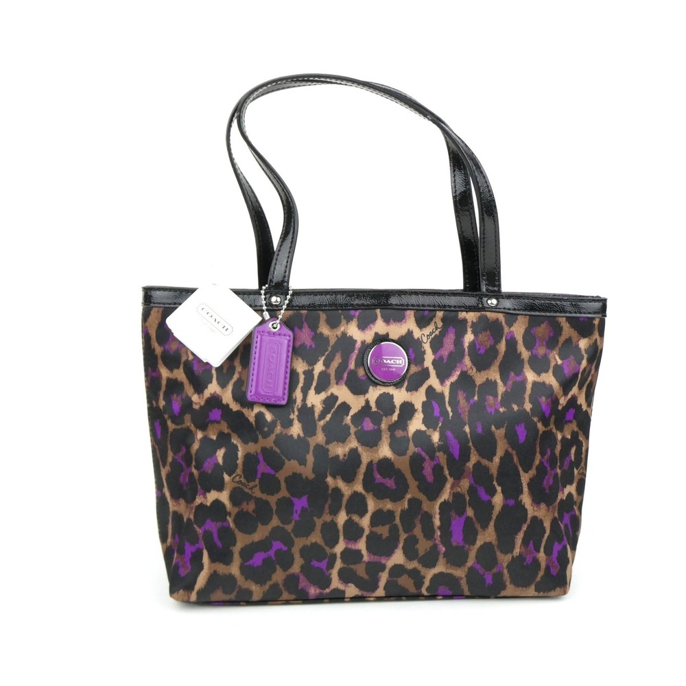 Coach Ocelot Print Small Top Handle Tote F50102